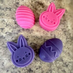 Pink and Purple Bunny & Egg soaps